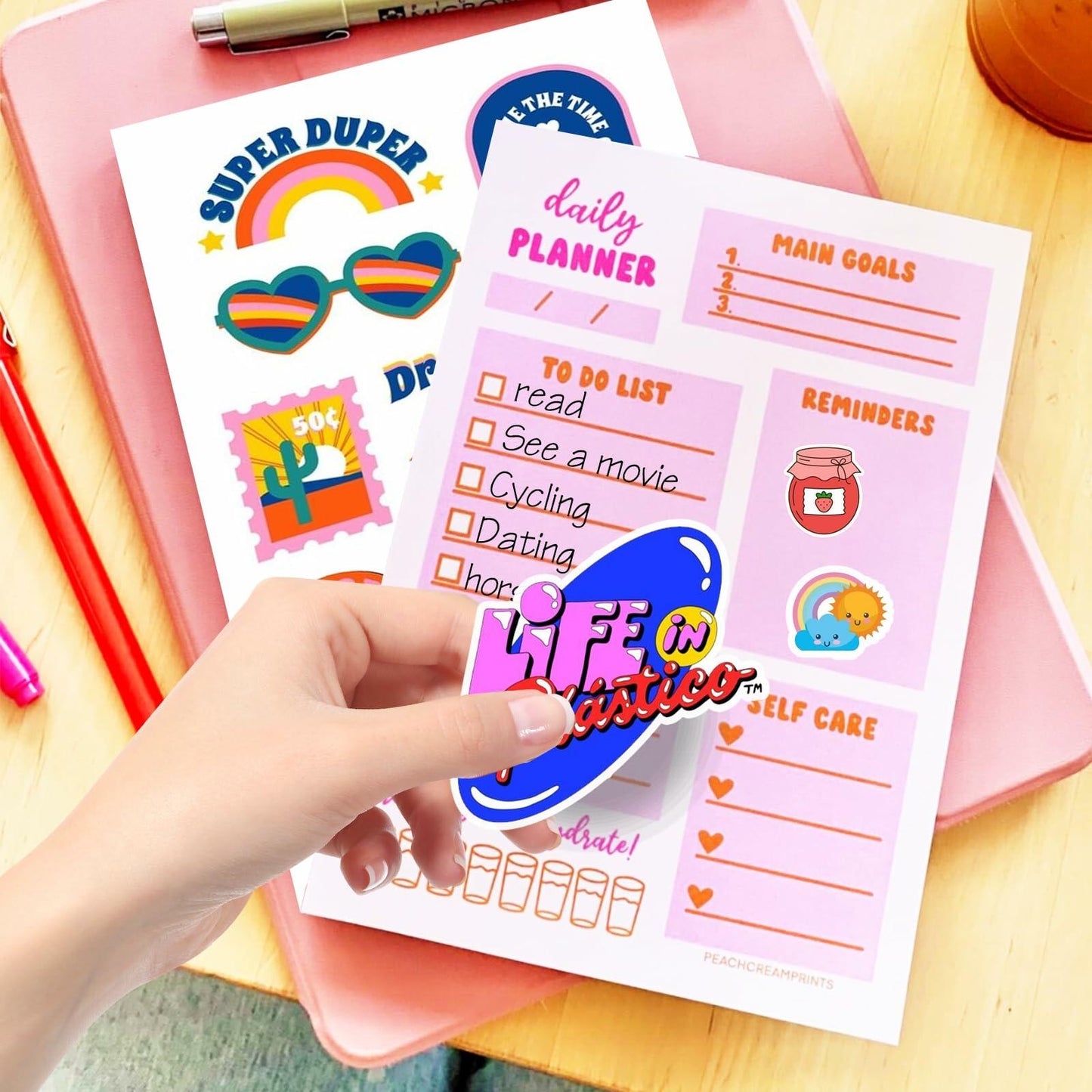 Hartwii Glossy Vinyl Sticker Paper 8.5x11in Letter Size 50 Sheets