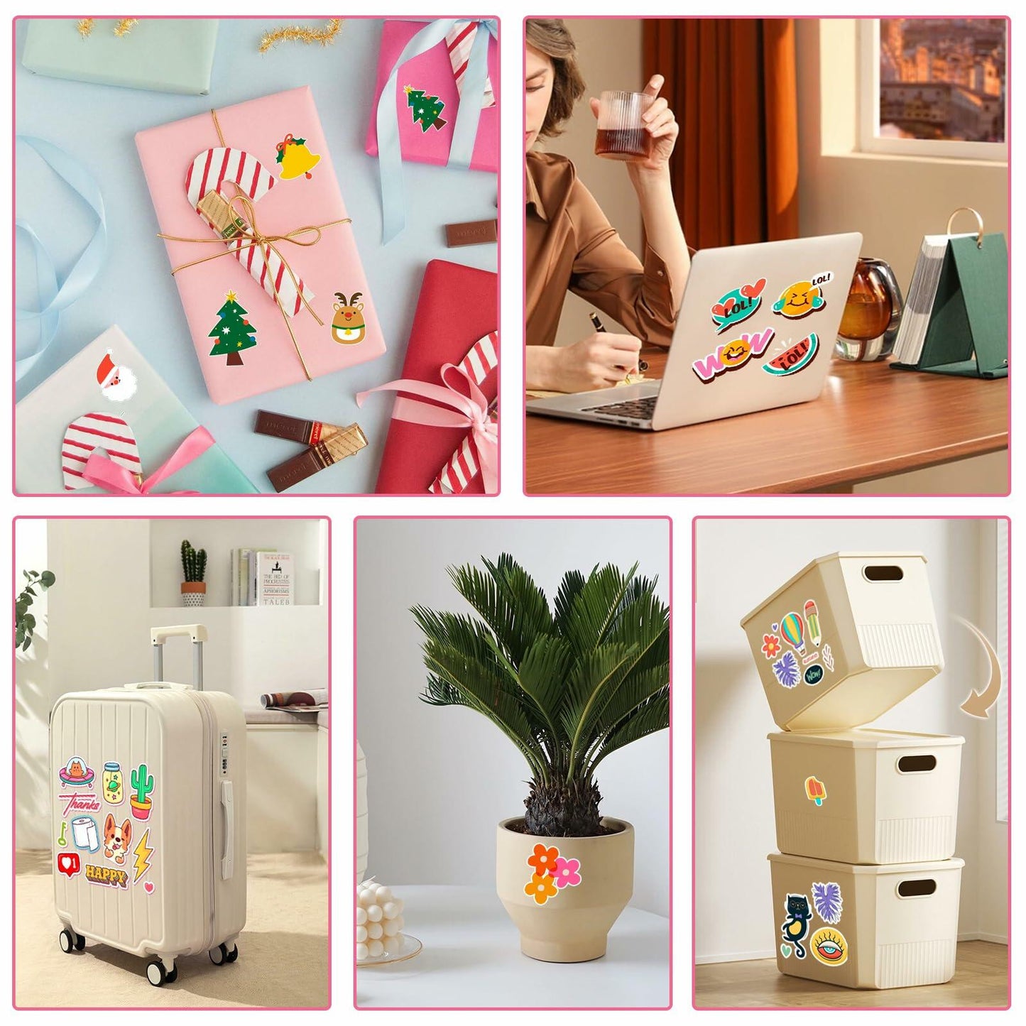 Hartwii Glossy Vinyl Sticker Paper 8.5x11in Letter Size 50 Sheets