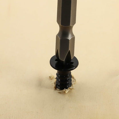 Fayeploo #10x3/4" Flat Head Wood Screws 50pcs Black Oxide Stainless Steel