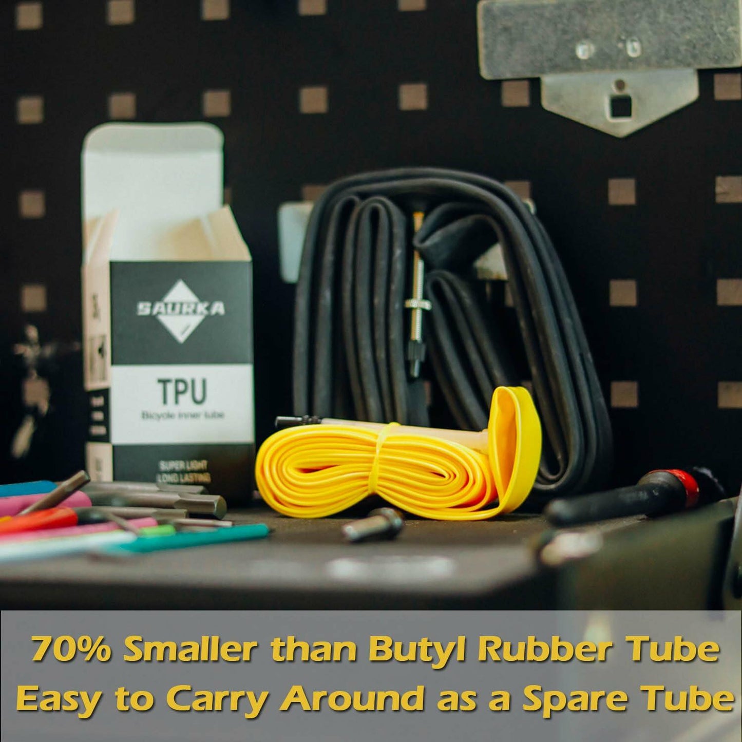 Saurka TPU Inner Tube 27.5x1.75-2.3 MTB 45MM Presta Valve 2 PCS