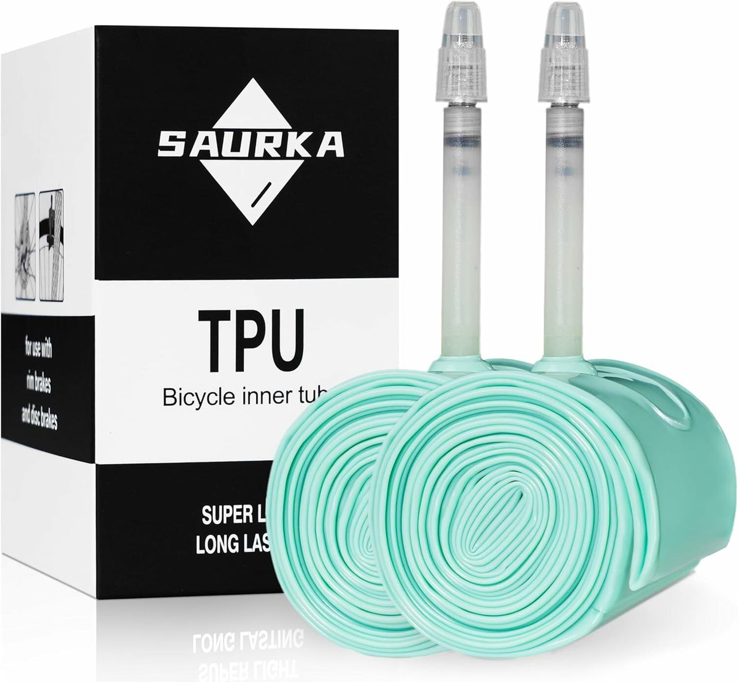 Saurka TPU Inner Tube 27.5x1.75-2.3 MTB 45MM Presta Valve 2 PCS