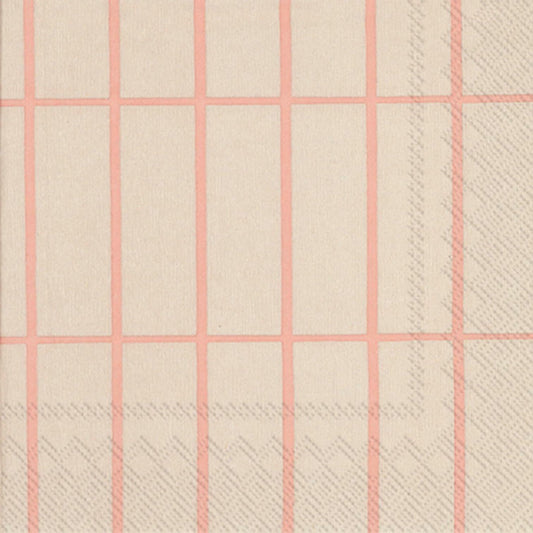 IHR Ideal Home Range Marimekko Party Napkins Tiiliskivi 6.5"x6.5" 20-Count