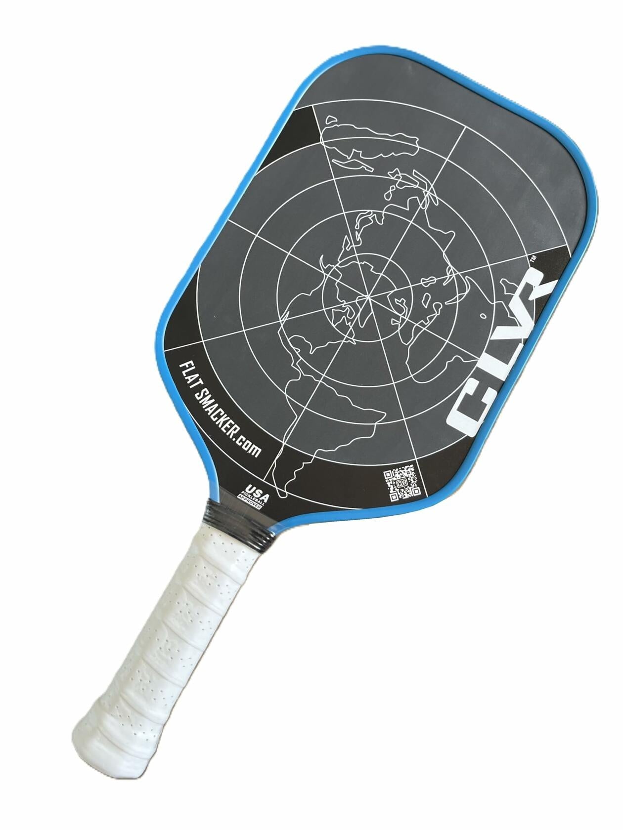 The Flat Smacker Raw Carbon Fiber Pickleball Paddle USAPA Approved