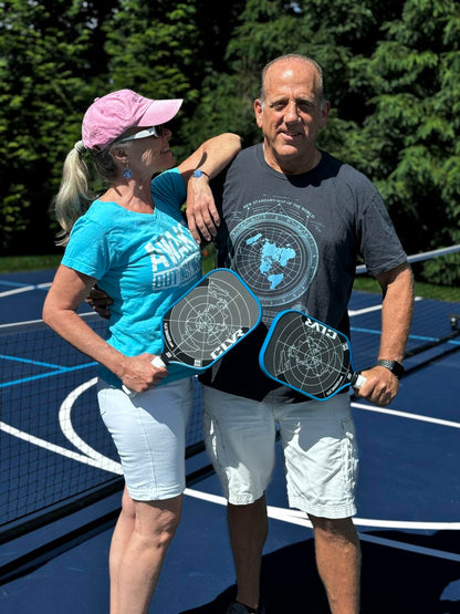 The Flat Smacker Raw Carbon Fiber Pickleball Paddle USAPA Approved