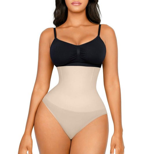 FeelinGirl High Waisted Tummy Control Seamless Body Shaper Skin Size M/L