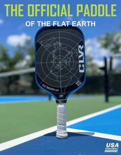 The Flat Smacker Raw Carbon Fiber Pickleball Paddle USAPA Approved