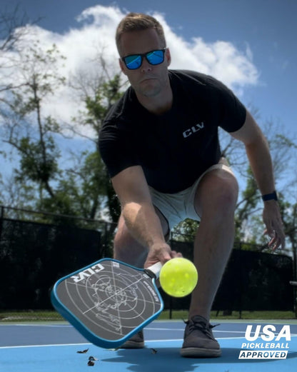 The Flat Smacker Raw Carbon Fiber Pickleball Paddle USAPA Approved