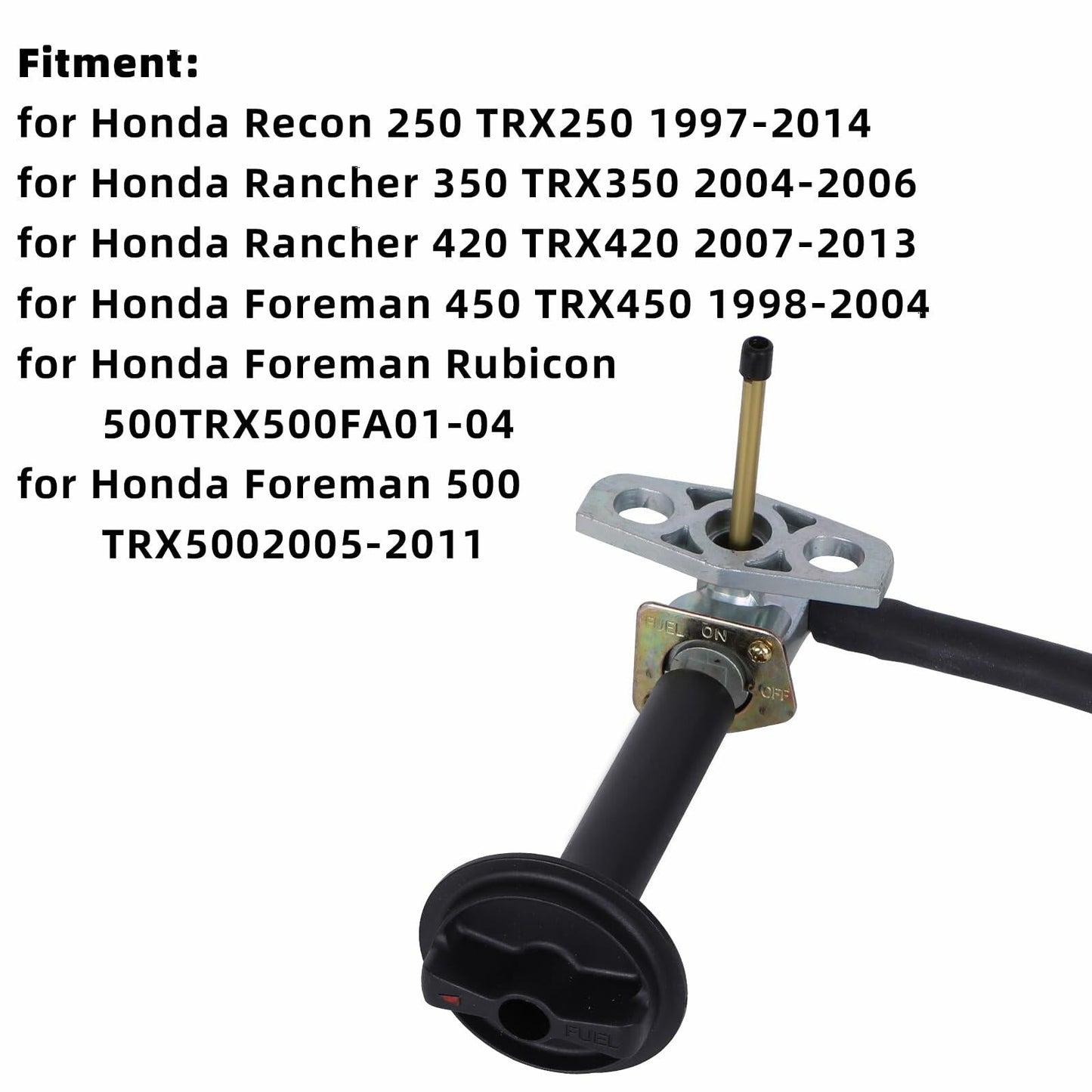 CHTAIXIN Fuel Valve Petcock Lever Compatible Honda TRX250 350 400 420 500