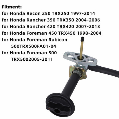 CHTAIXIN Fuel Valve Petcock Lever Compatible Honda TRX250 350 400 420 500
