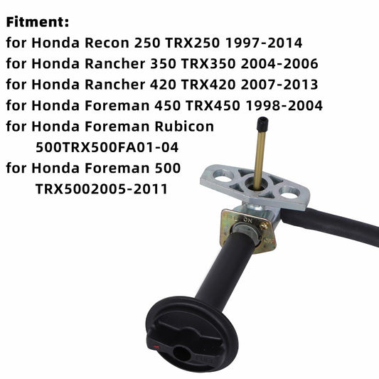 CHTAIXIN Fuel Valve Petcock Lever Compatible Honda TRX250 350 400 420 500