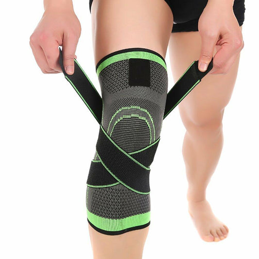 ASOONYUM Knee Sleeve Compression Support Pain Relief Green Single XX-Large