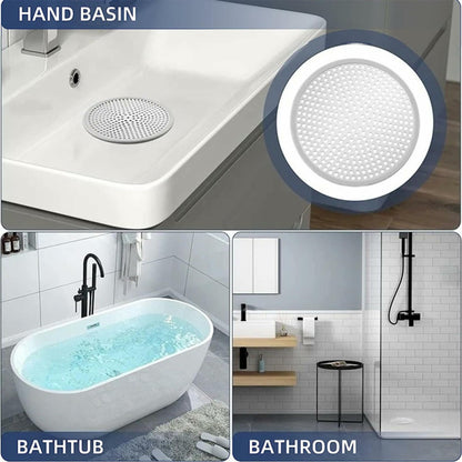 Shower Drain Hair Catcher Strainer by YOXITIXOY 118mm Stall Protector Silvery