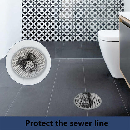 Shower Drain Hair Catcher Strainer by YOXITIXOY 118mm Stall Protector Silvery