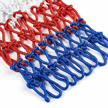 2-Pack Basketball Nets White 12 Loops Polyester Replacement All-Weather