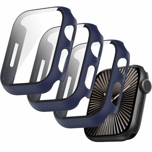 T Tersely 3-Pack Apple Watch Series 11/10 46mm Case with Tempered Glass