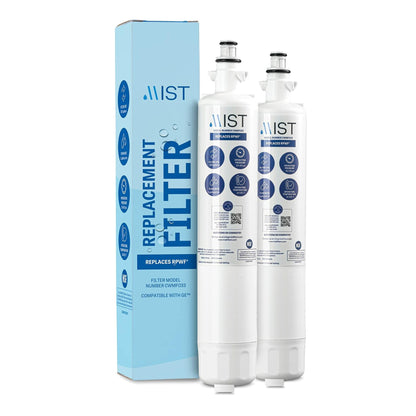 Mist RPWF 2-Pack Refrigerator Water Filter Compatible with GE RPWF RWF1063