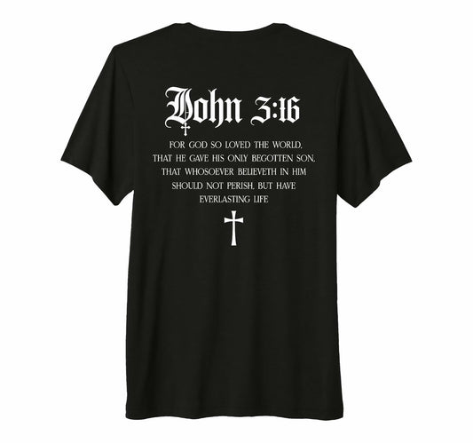 John 3:16 Christian Bible Verse Religious Jesus Premium Tri-blend T-Shirt