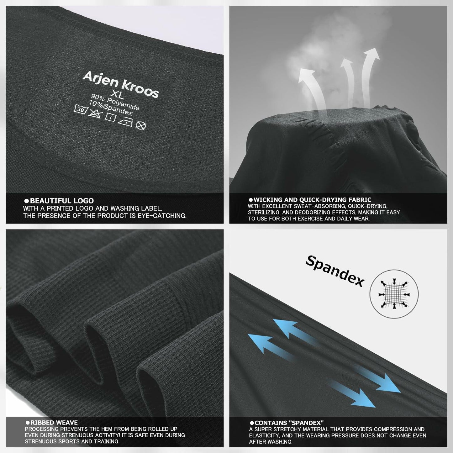 Casey Kevin Men’s Sleeveless Gynecomastia Compression Shirt Body Shaper Grey XXL