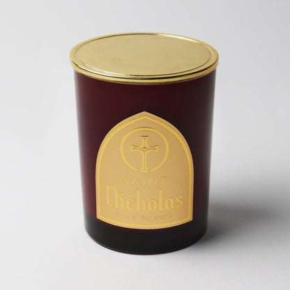 Saint Nicholas Scented Soy Coconut Candle Red Fir 80hr Burn Time Special Edition