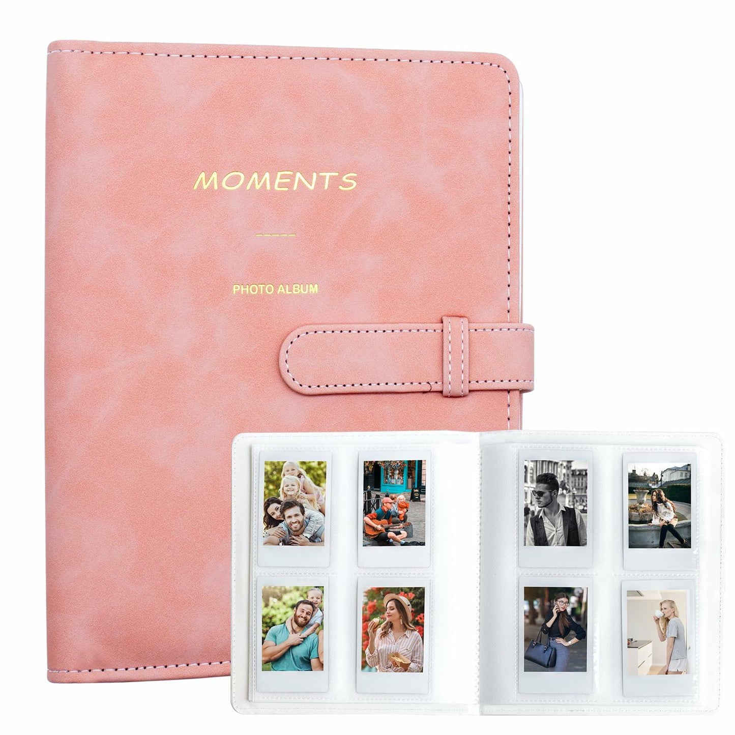 256-Pocket Photo Album for Polaroid & Instant Camera Blue for Instax Mini