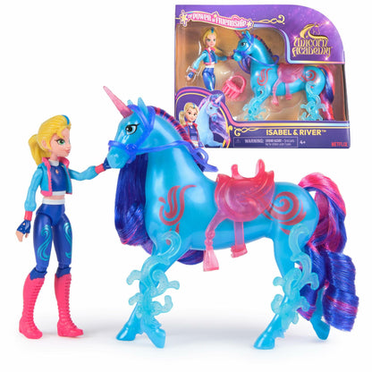 Unicorn Academy Isabel & River Friendship Doll Set with Saddle & Accessories