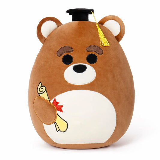 OurHonor Graduation Bear Plush with Mini Cap Stuffed Animal Gift for Kids