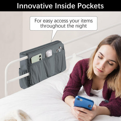 WOMACO Bunk Loft Bed Side Caddy 12 Compartments Lake Green Medium