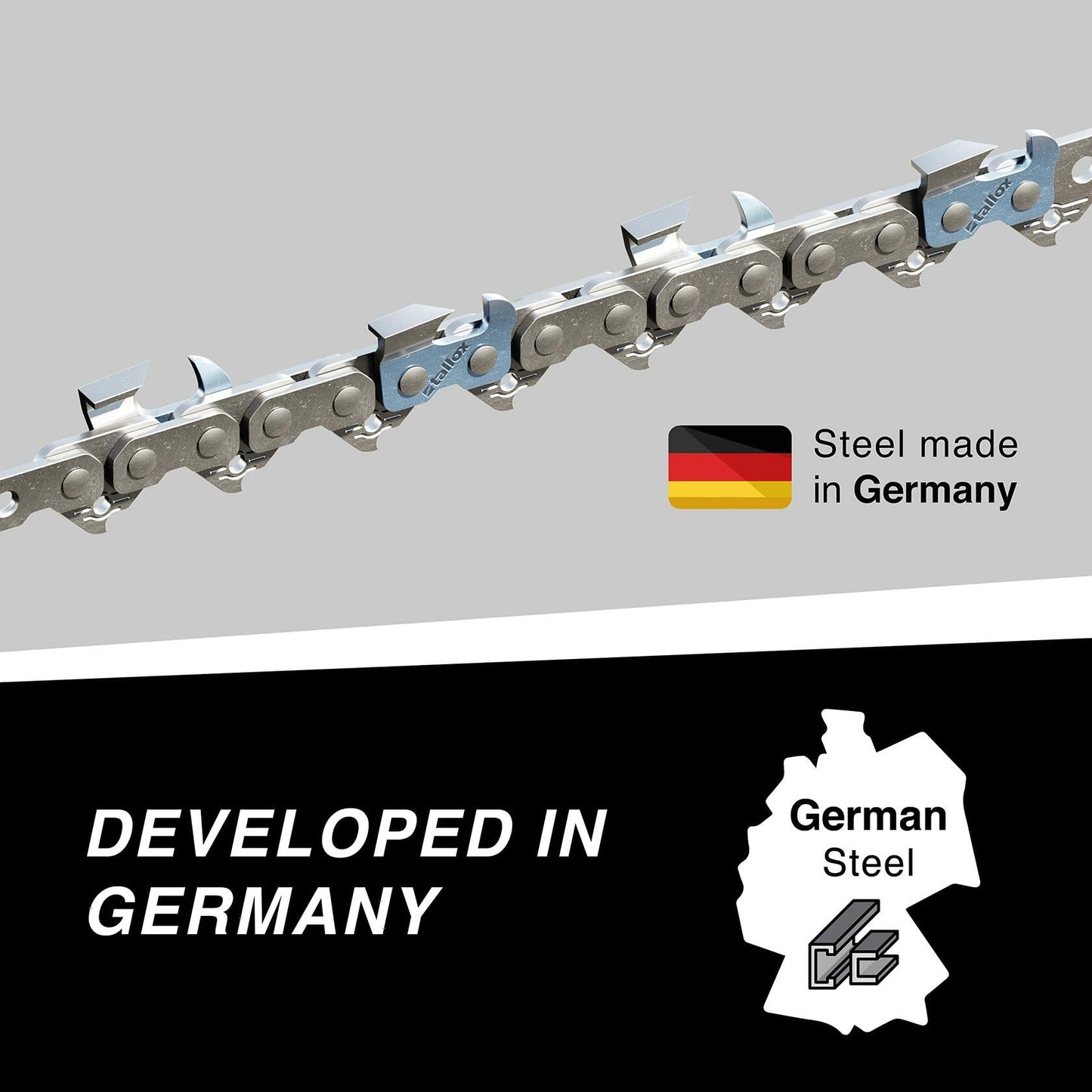 Tallox 3 Pack 14" Chainsaw Chains 3/8 LP .043 52 Drive Links