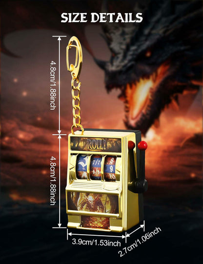Banloga DND Mini Slot Machine Dice Set for Dungeons & Dragons RPG