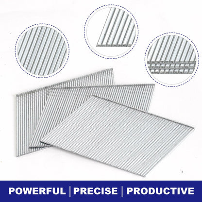 HW HAMWOO 16 Gauge Angled Finish Nails 20° Galvanized Assorted 900 Pack