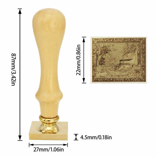 maotouying Wax Seal Stamp Laser Engraved for Envelopes Invitations Gift