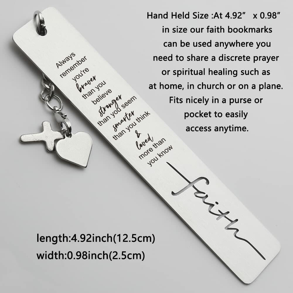 Faith Bookmarks Christian Gift for Women Teachers Readers Friends