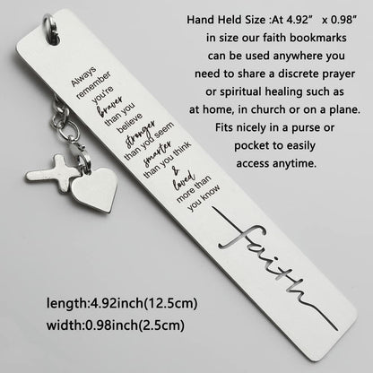 Faith Bookmarks Christian Gift for Women Teachers Readers Friends