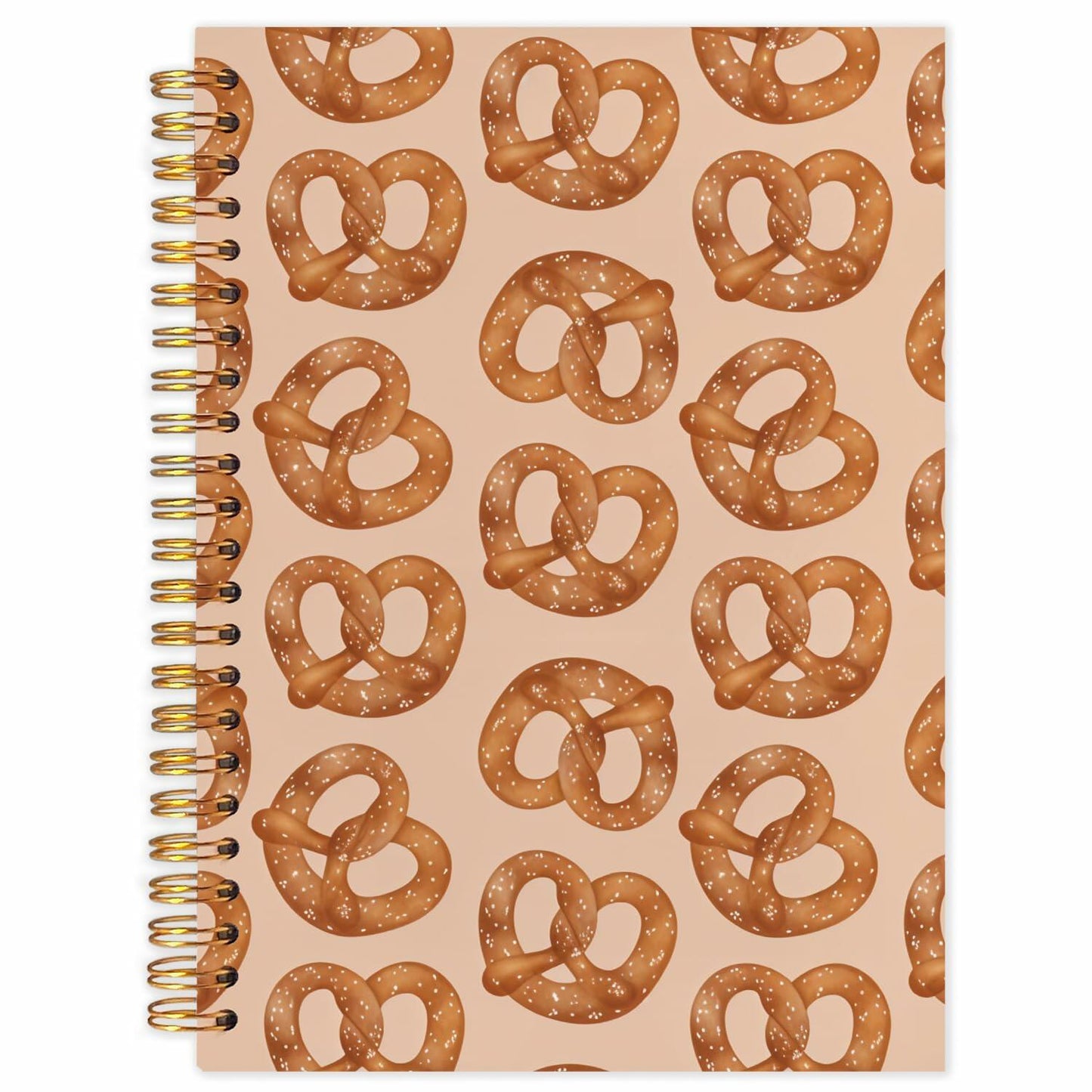 SNNDER Coquette Pink Bow Hardcover Spiral Notebook 5.5x8.3 Inch Pink Journal