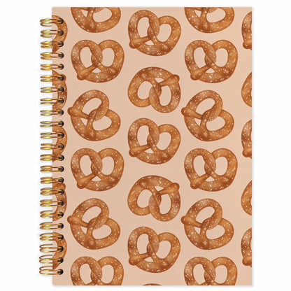 SNNDER Coquette Pink Bow Hardcover Spiral Notebook 5.5x8.3 Inch Pink Journal