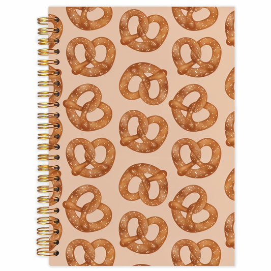 SNNDER Coquette Pink Bow Hardcover Spiral Notebook 5.5x8.3 Inch Pink Journal