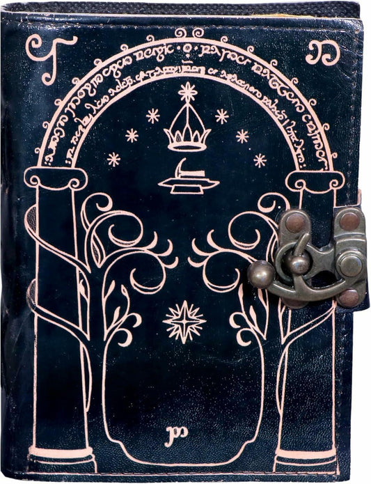 EHH Celtic Cross Leather Journal Hardcover Spell Book Vintage Diary Black