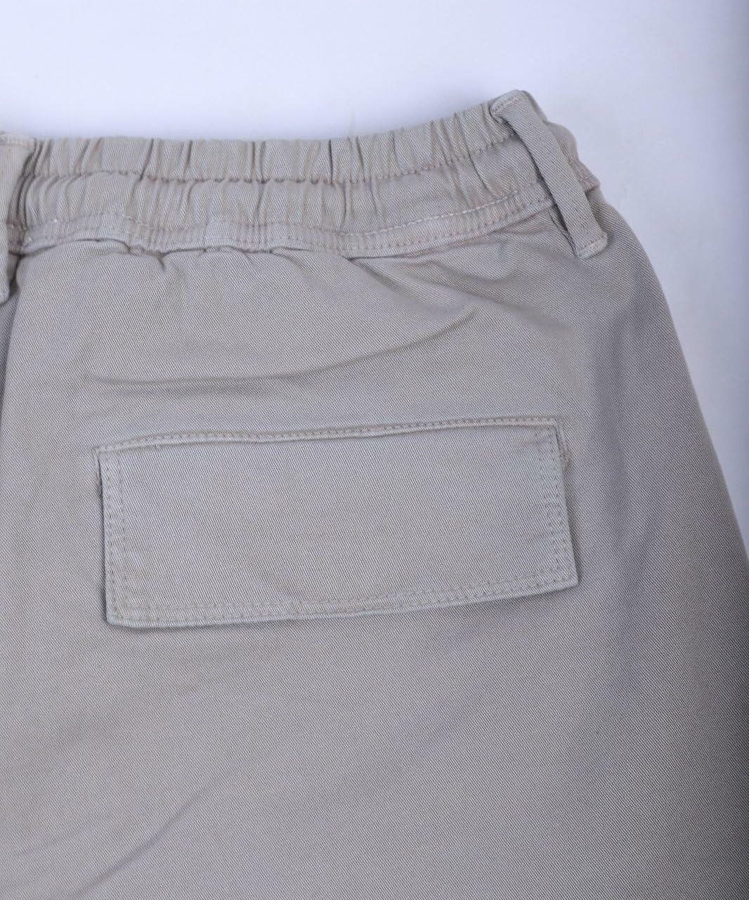 CHARBONNIER Men's Cargo Shorts Performance Series 100% Cotton LT Grey Size 38