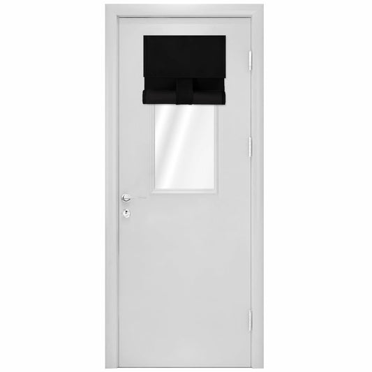 Mecodeco Classroom Door Curtain Mocha 12W x 30L 1 Panel Light Control Privacy