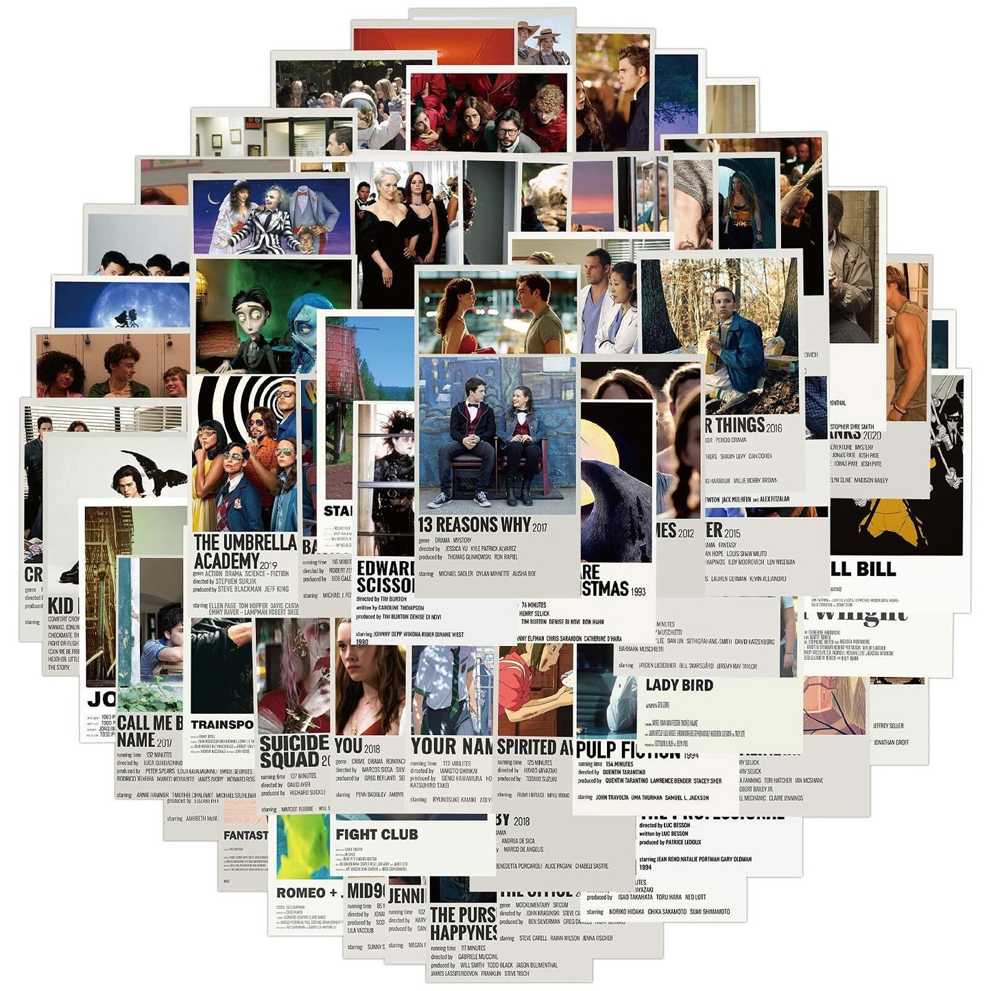 64PCS Poster Movie Vintage Stickers for Laptop and computer, Poster classic