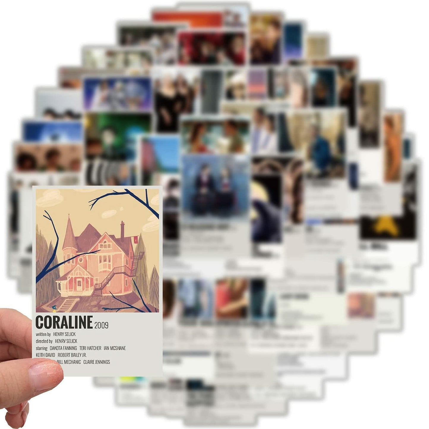 64PCS Poster Movie Vintage Stickers for Laptop and computer, Poster classic