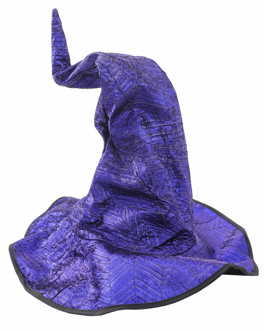 RENEMEGO Purple Witch Hat Ruched Halloween Costume Adult Cosplay LARP