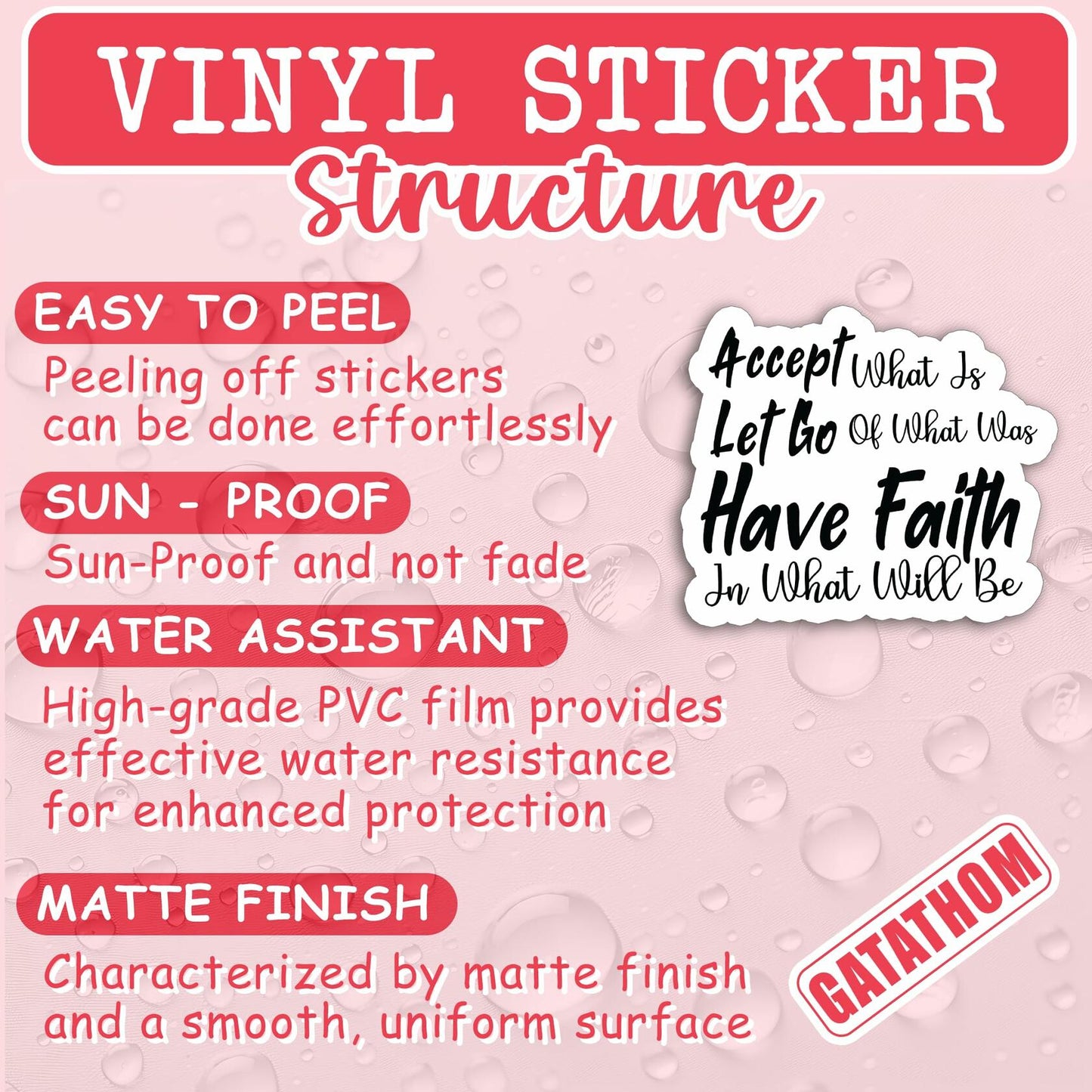 3PCS Christian Sticker God Is Still Writing Your Story Waterproof Vinyl Decal