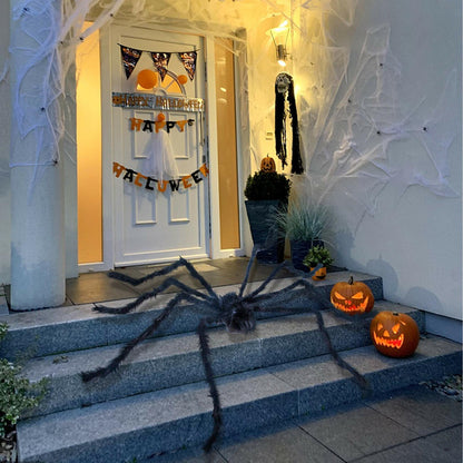 JOYIN 6.5ft Halloween Giant Spider Outdoor Yard Lawn Decoration Black
