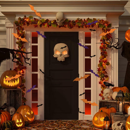 Maitys 36pcs Halloween Bat Cutouts Paper Wall Decor Stickers