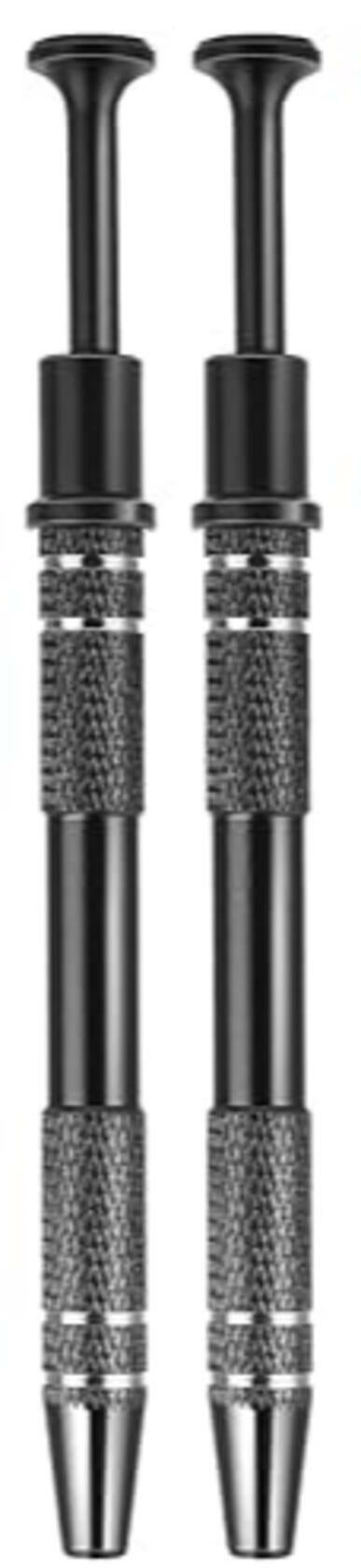 3 Pack 4 Claw Pick Up Tool Jeweler Parts Holder Tweezers Black