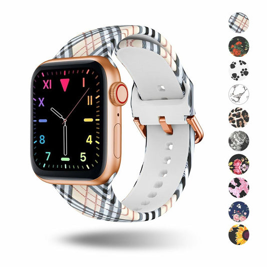 Silicone Band for Apple Watch 38-49mm Adjustable Sport Strap Unisex