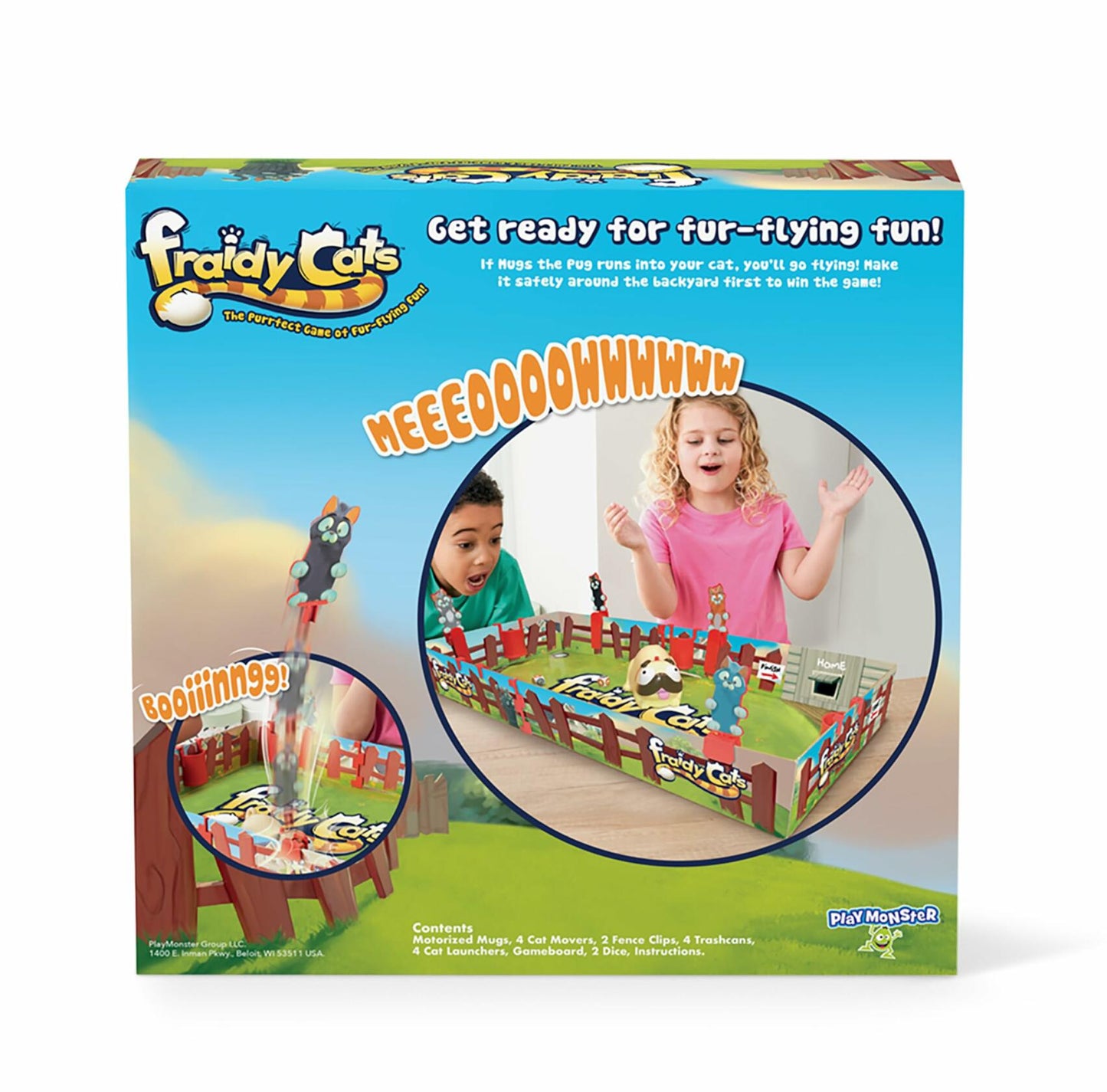 PlayMonster Fraidy Cats Interactive Kids Board Game Ages 5+ 2-4 Players