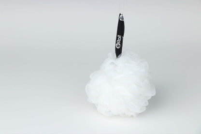 Rail 70g Loofah Sponge Exfoliating Bath Body Scrubber Mesh Pouf White