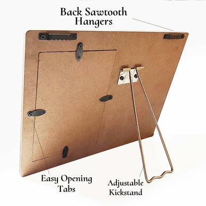 CIANMGD Thank You Picture Frame Inspirational Appreciation Gift 4x6 Wood